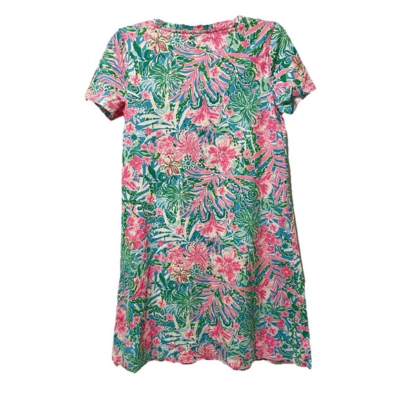 LILLY PULITZER Cody Swing Dress‎  "LEAF IT WILD"  Size SMALL  NWOT S Pink Floral - Picture 4 of 10